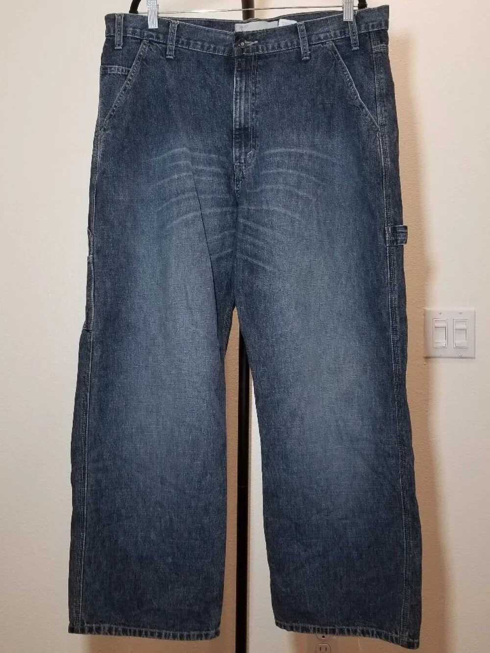 Vintage Levi's Mens 36x30 Carpenter Jeans Blue Baggy Skater Y2K Streetwear Retro